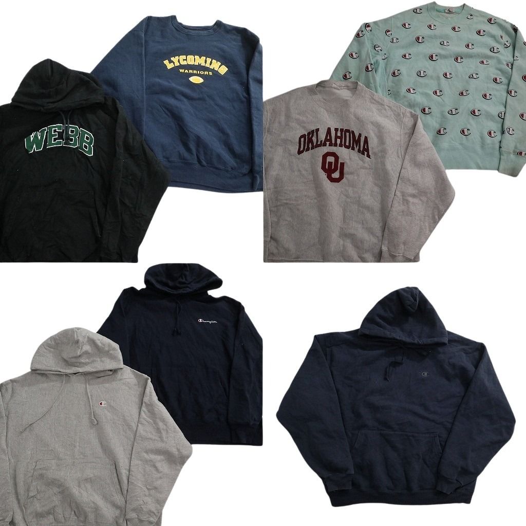 古着卸 チャンピオン Champion リバースウィーブ スウェット セット メンズ 2 XL 3 4 フーディー アーチロゴ 古着 ND 0936