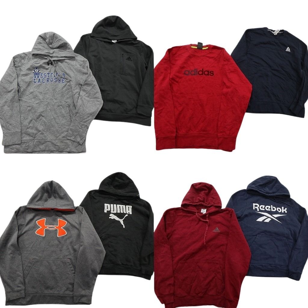 古着卸 スポーツブランドMIX スウェット セット メンズ M アディダス リーボック アンダーアーマー プーマ ND 0980