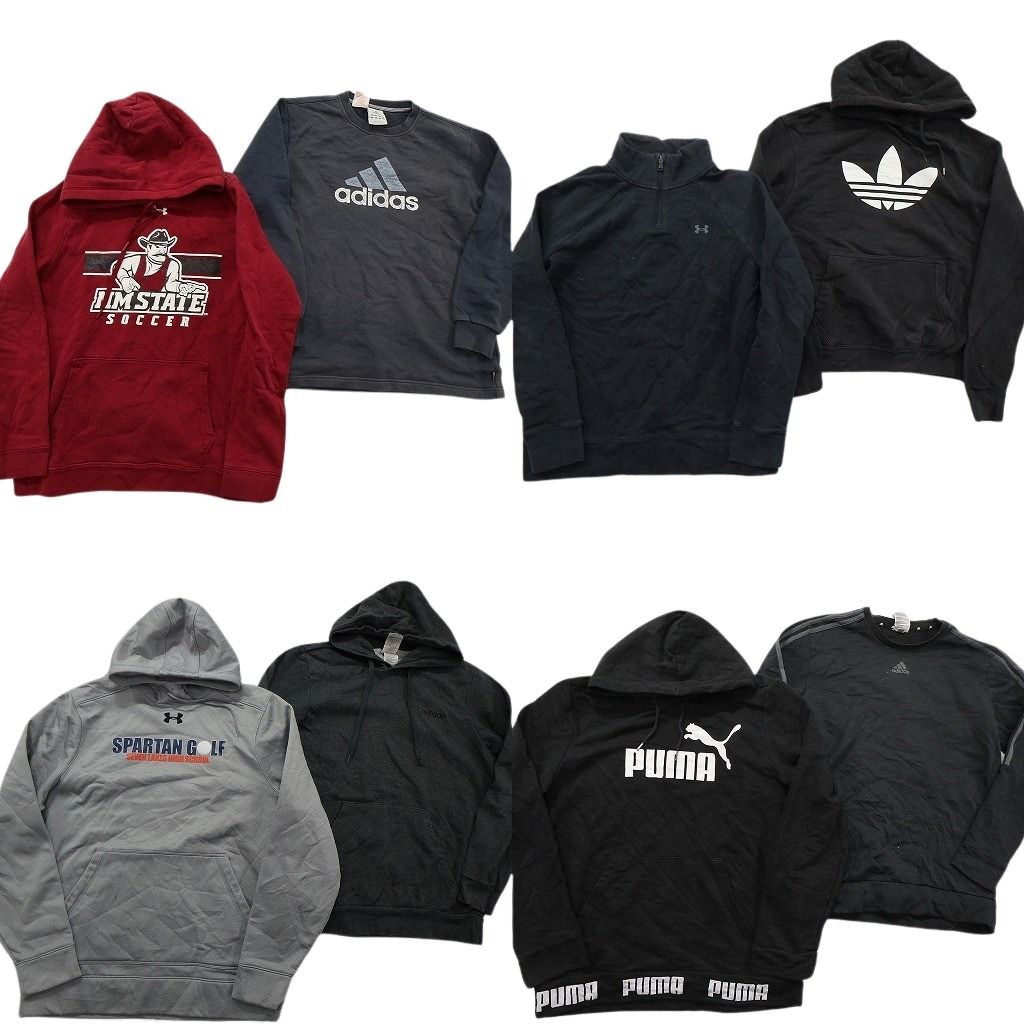 古着卸 まとめ売り スポーツブランドMIX スウェット 8枚セット (メンズ