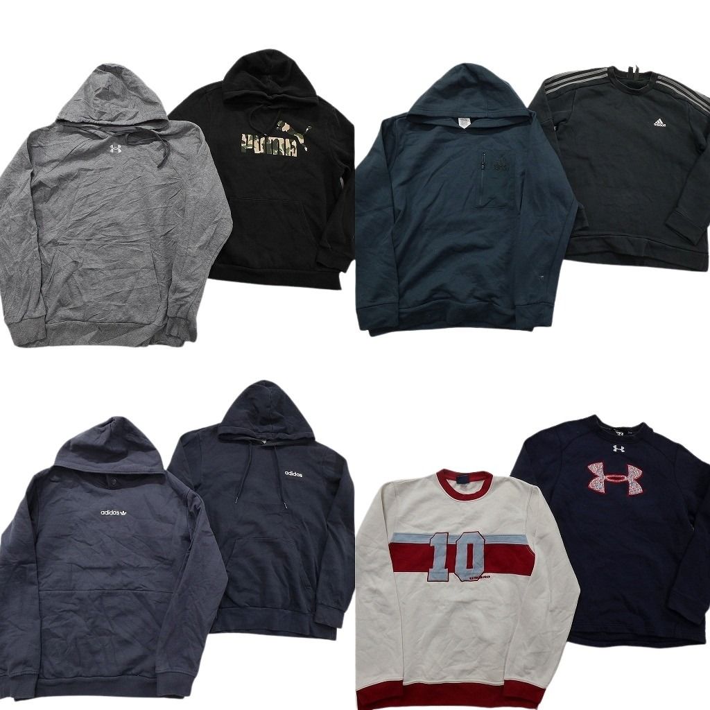 古着卸 スポーツブランドMIX スウェット セット メンズ M アディダス アンダーアーマー プーマ アンブロ 古着 ND 0978
