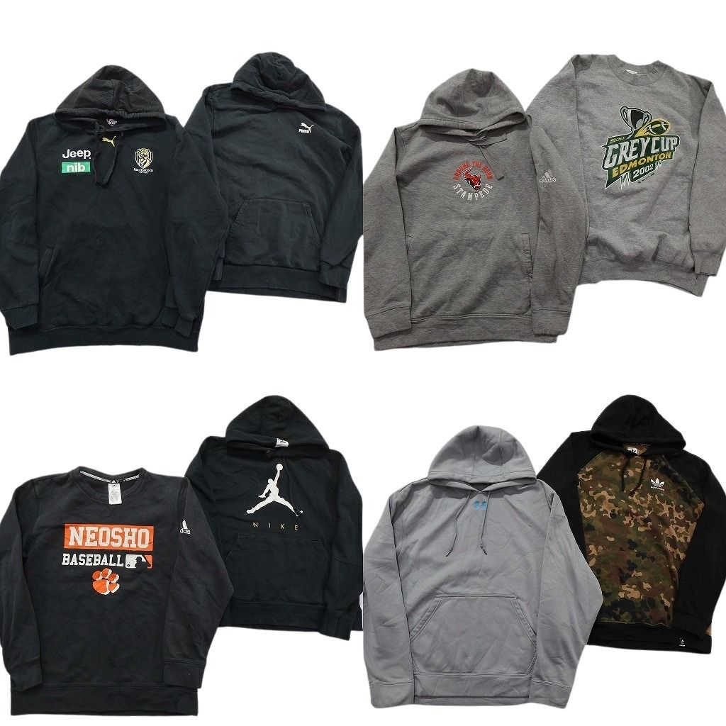 古着卸 まとめ売り スポーツブランドMIX スウェット 8枚セット (メンズ