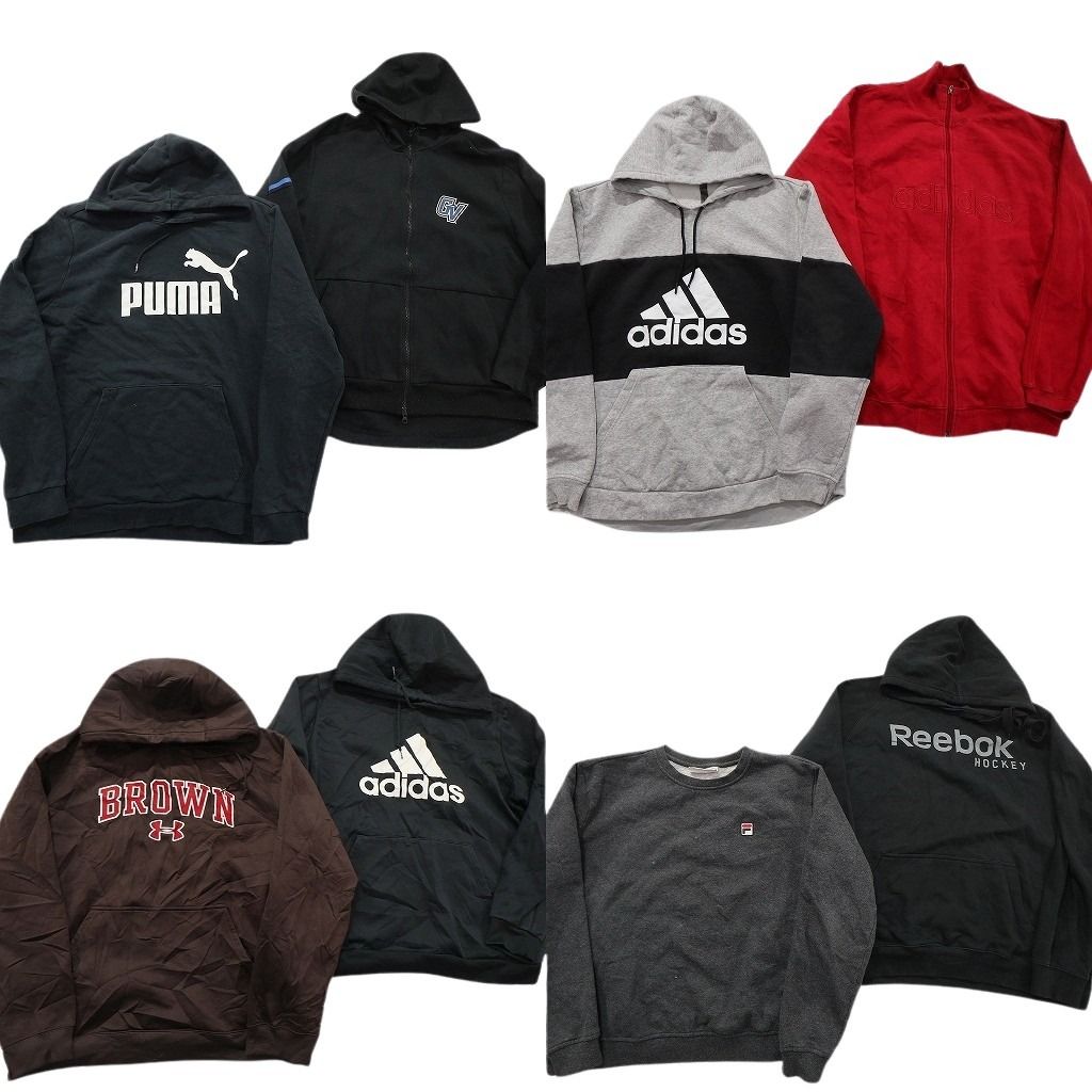 古着卸 まとめ売り スポーツブランドMIX スウェット 8枚セット (メンズ