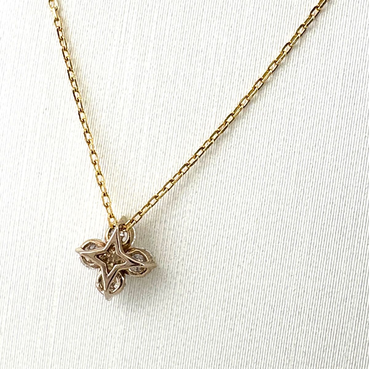 スタージュエリー STAR JEWELRY メレダイヤ デザインネックレス YG イエローゴールド PG ピンクゴールド ペンダント ネックレス K 18 ダイヤモンド レディース