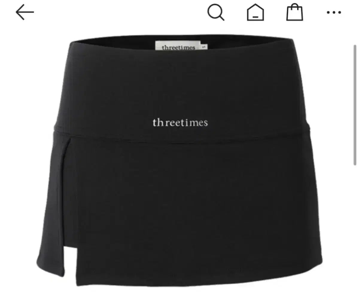 スリータイムズ スリットスカート m