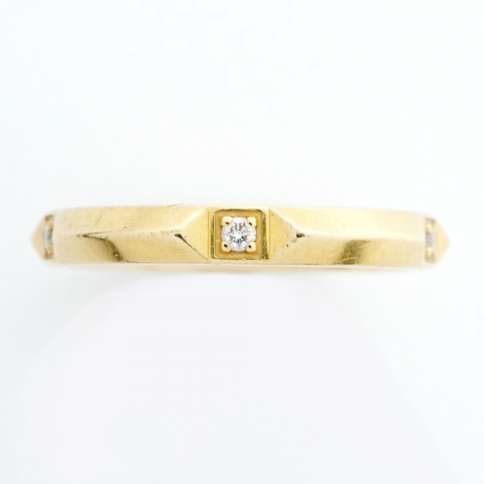 ティファニー Tiffany リング トゥルー 18 KYG イエローゴールド ダイヤモンド 10号レディース