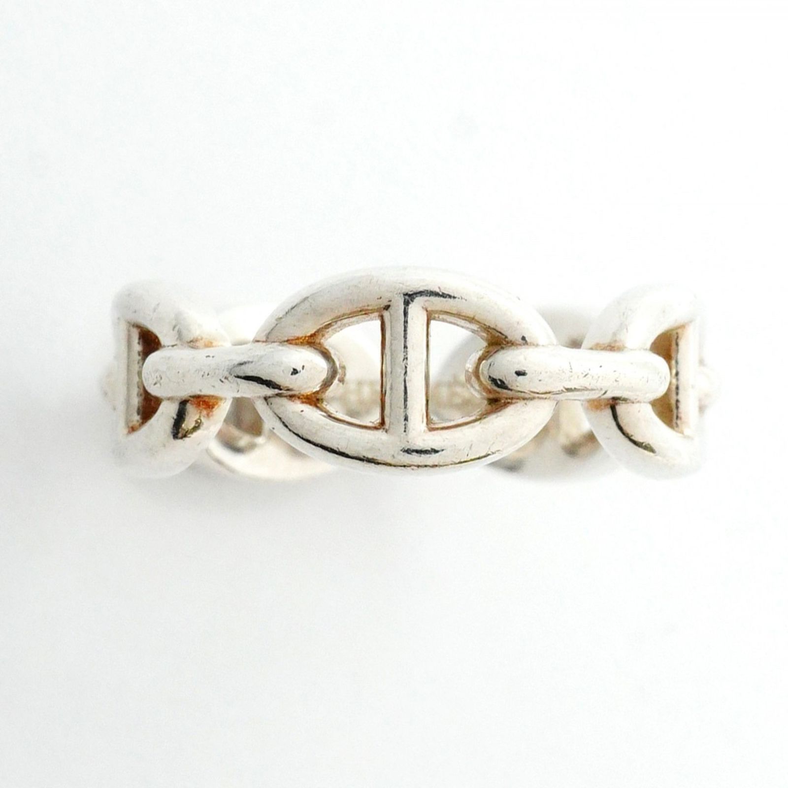 エルメス Hermes リング アンシェネ シェーヌダンクル シルバー925 ＃55レディース