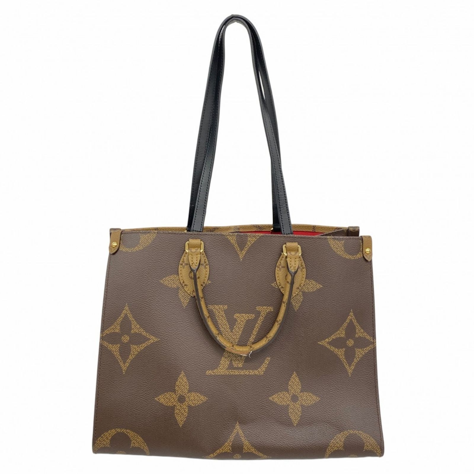 ルイ ヴィトン Louis Vuitton トートバッグ モノグラム ジャイアント リバース オンザゴーMM M 45039 ブラウン 2 wayバッグレディース
