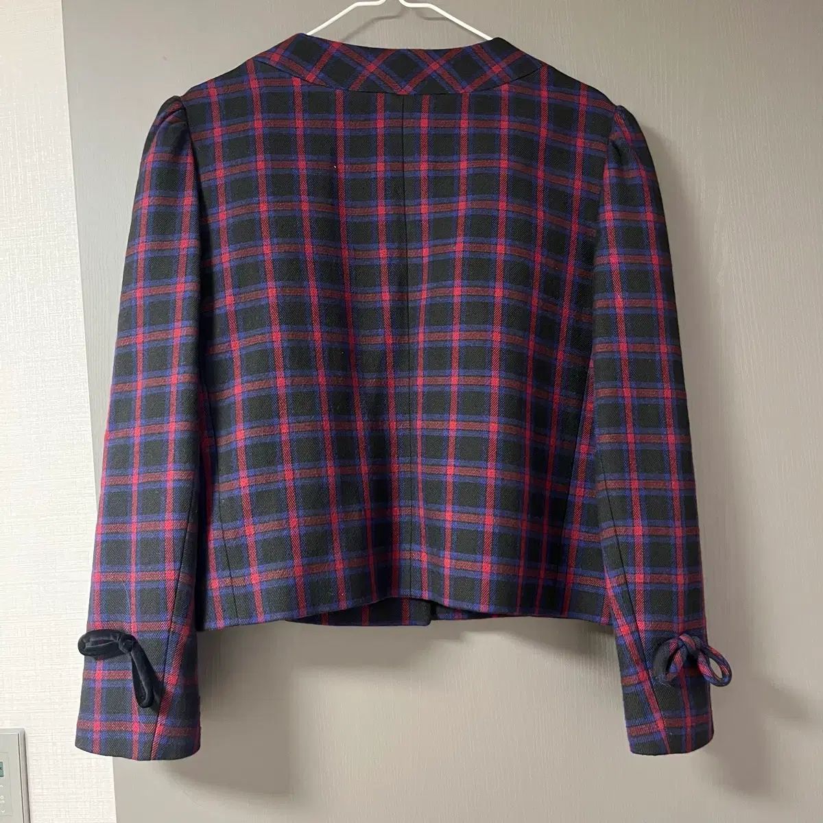 LUCKY CHOUETTE チェック ショート コート