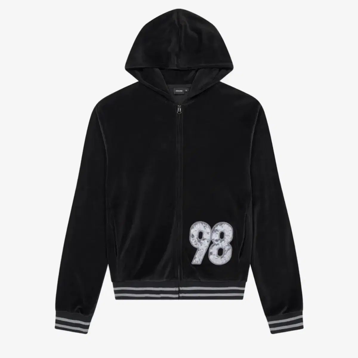 アークハム ツアーベルベット WHO ジップアップ ブラック 1