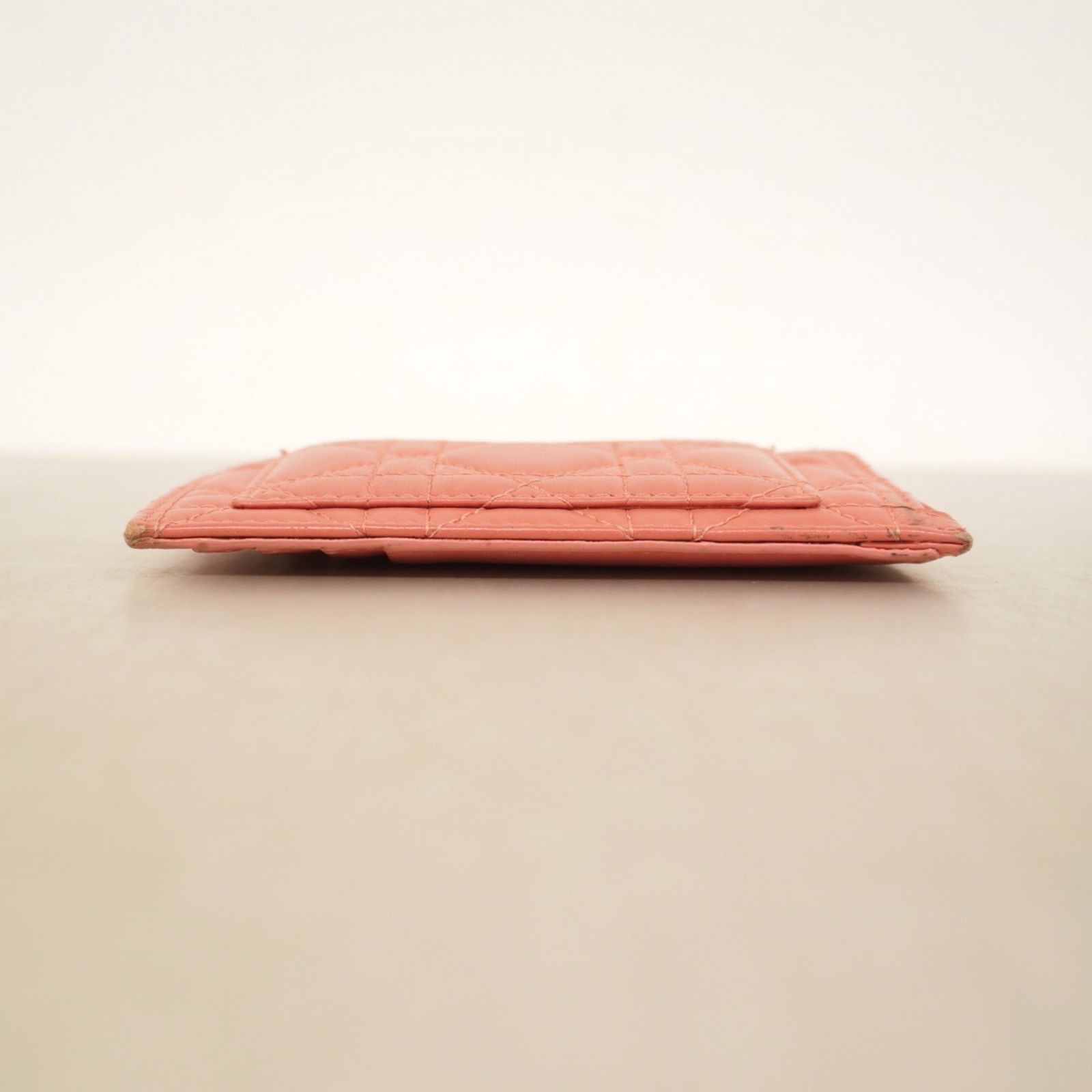 クリスチャン ディオール Christian Dior クリスチャンディオール 財布 コインケース カナージュ レザー ピンク レディース