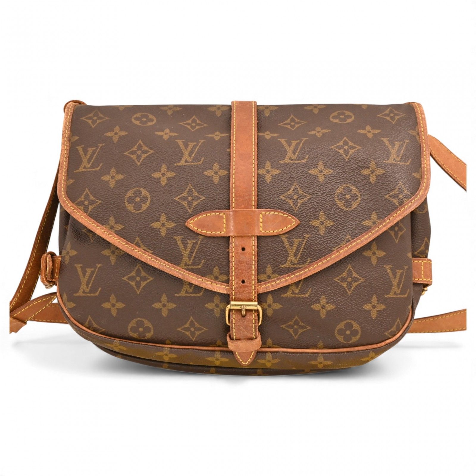 ルイヴィトン モノグラム ソミュール30 ショルダーバッグ Bランク lv 5427 hh