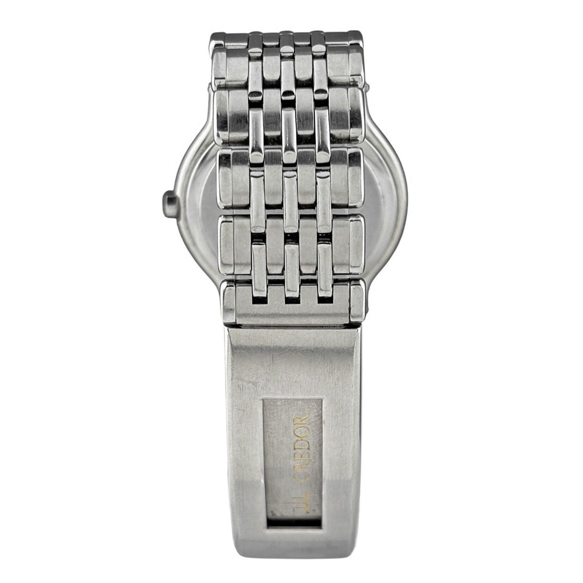 セイコー SEIKO クレドール 9572-6000 腕時計 SS クォーツ ホワイト