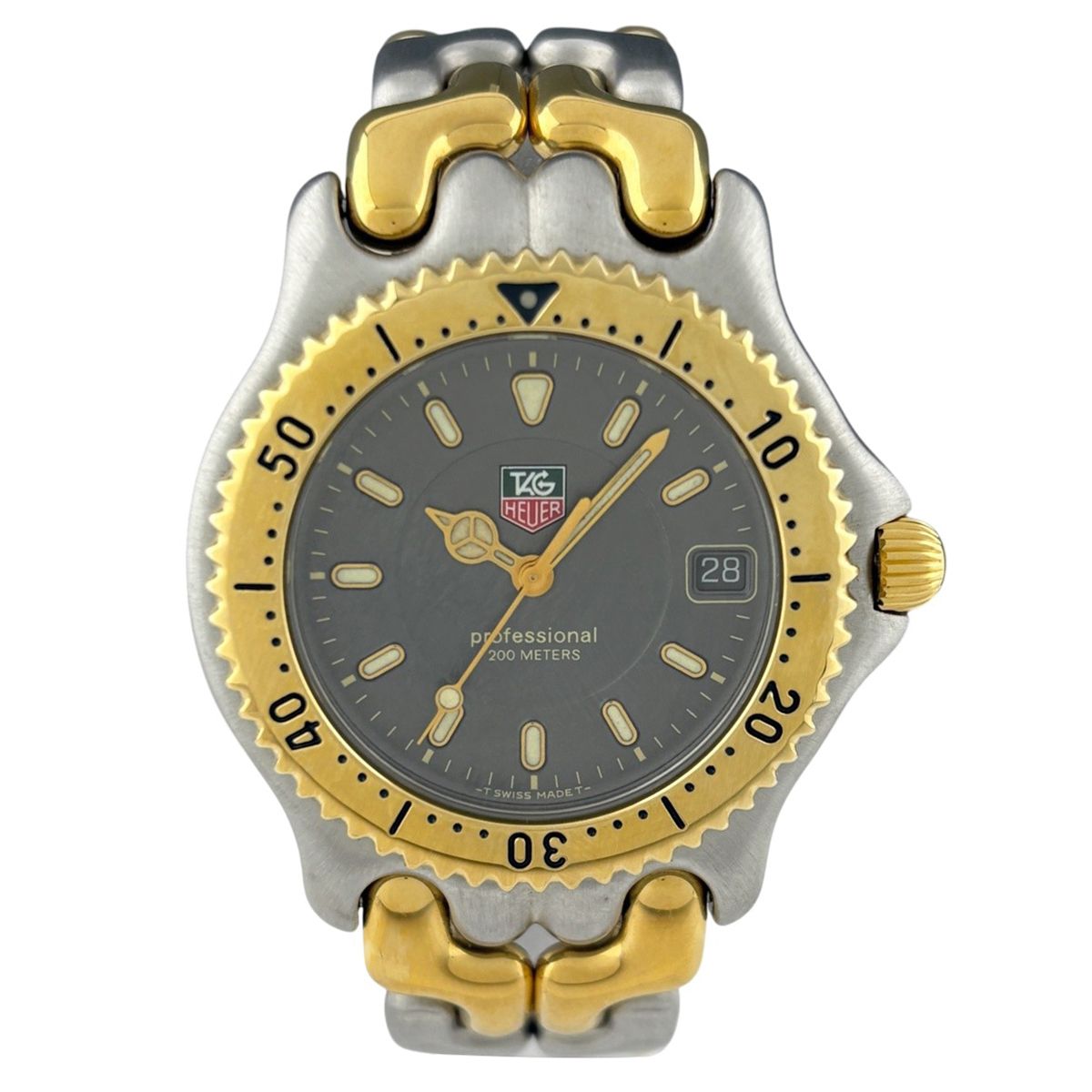 タグホイヤー TAG HEUER プロフェッショナル セルシリーズ WG-1120-0 腕時計 SS GP クォーツ グレー メンズ