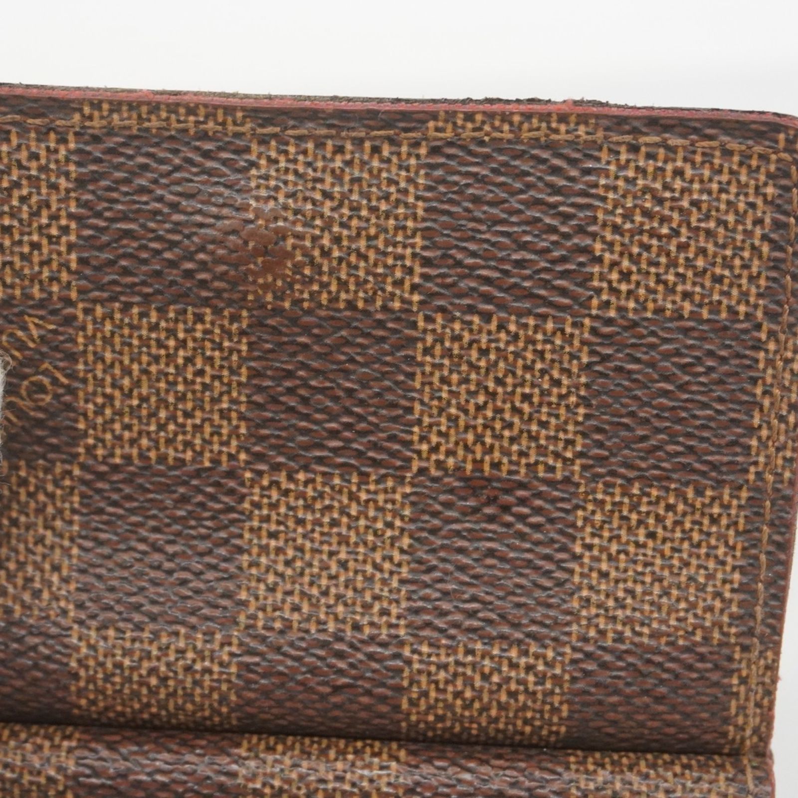 良品 ヴィトン ダミエ エベヌ 折り財布 3つ折り LOUIS VUITTON ルイヴィトン 三つ折り財布 ダミエ エベヌ 良品