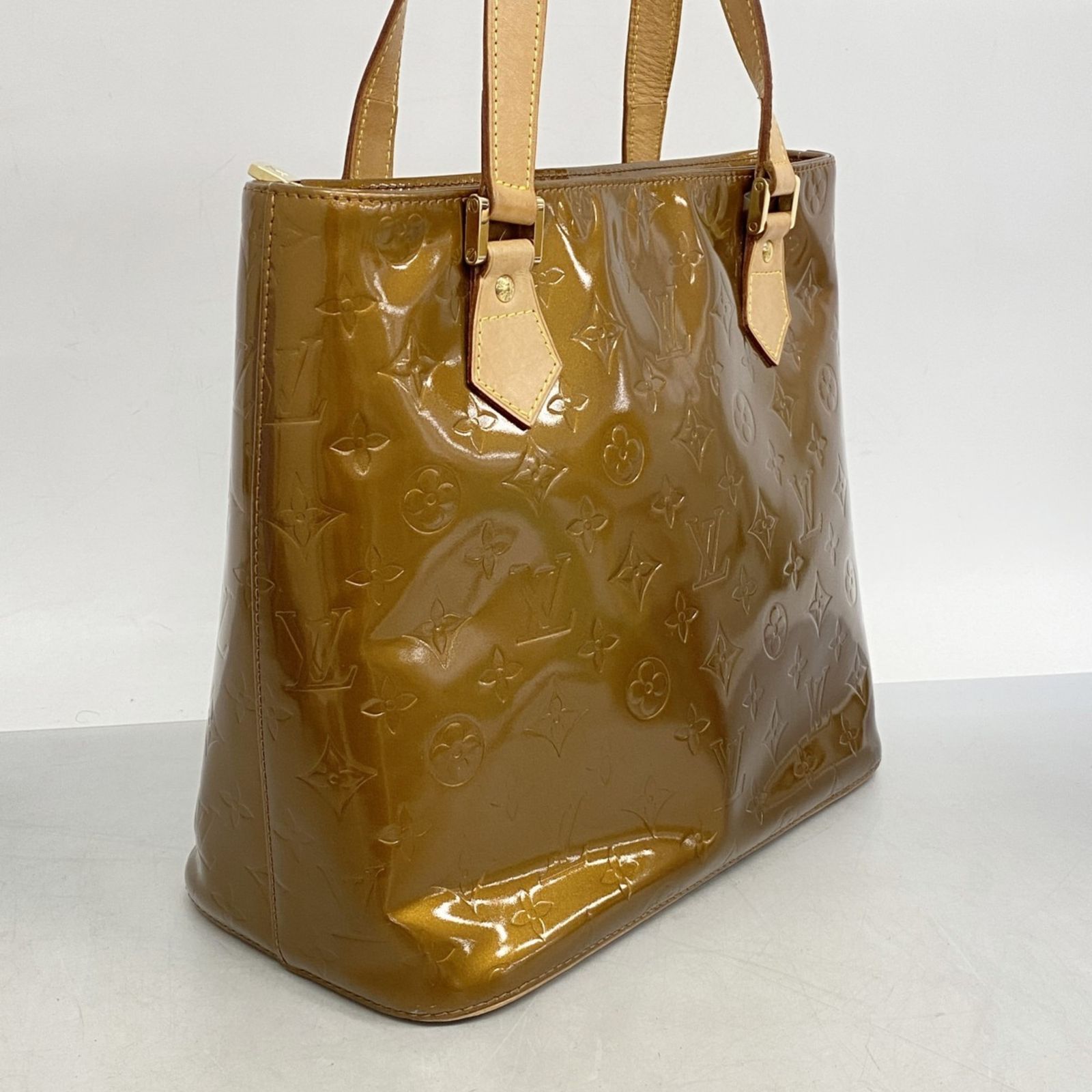ルイ ヴィトン Louis Vuitton トートバッグ ヴェルニ ヒューストン M 91122 ブロンズレディース
