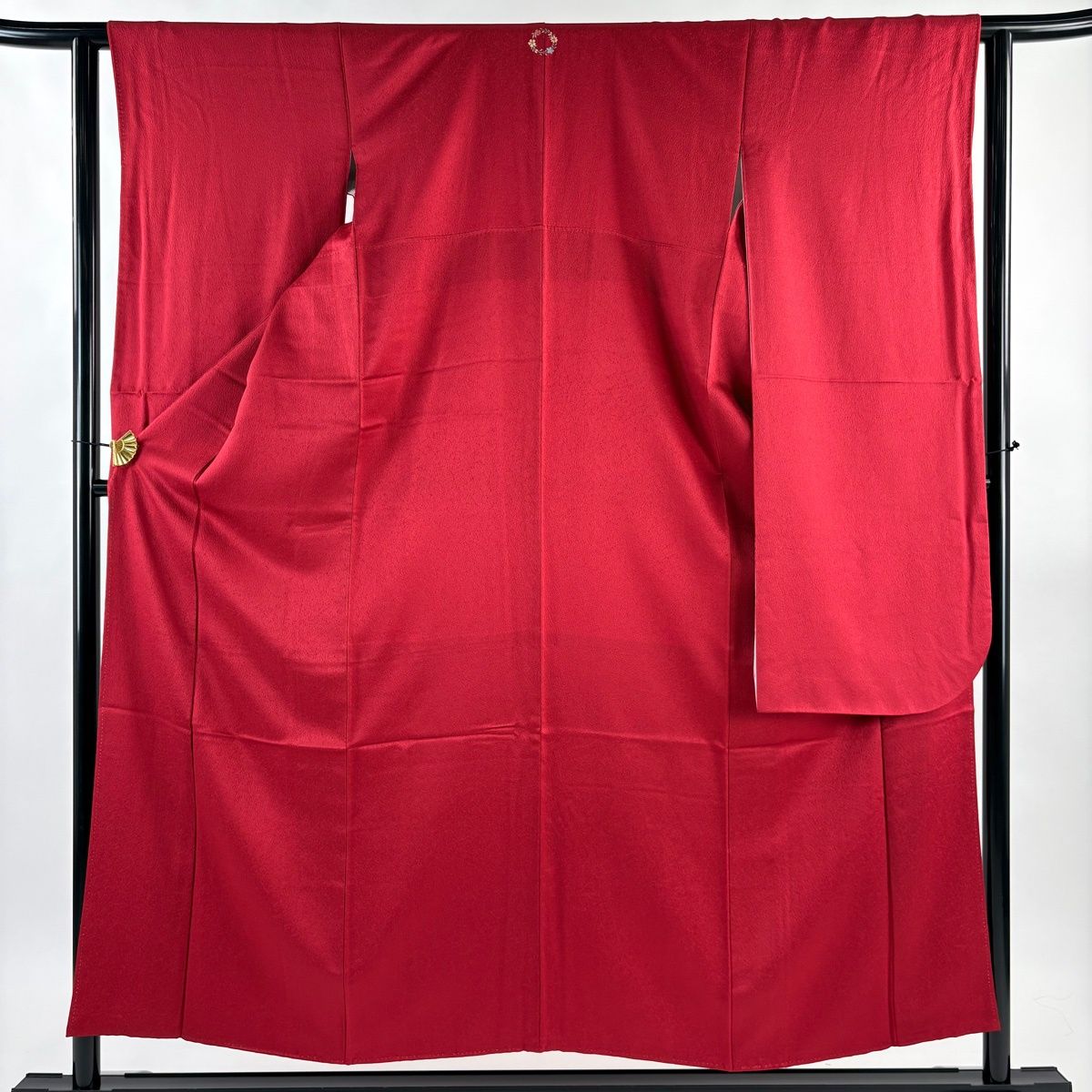 振袖 身丈154 cm 裄丈62 S 袷 赤 正絹 秀品 一つ紋
