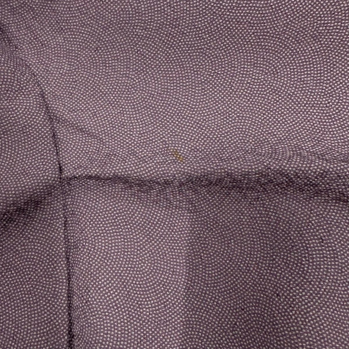 美品】 江戸小紋 身丈156.5cm 裄丈65cm M 袷 鮫 紫 正絹 秀品 一つ紋