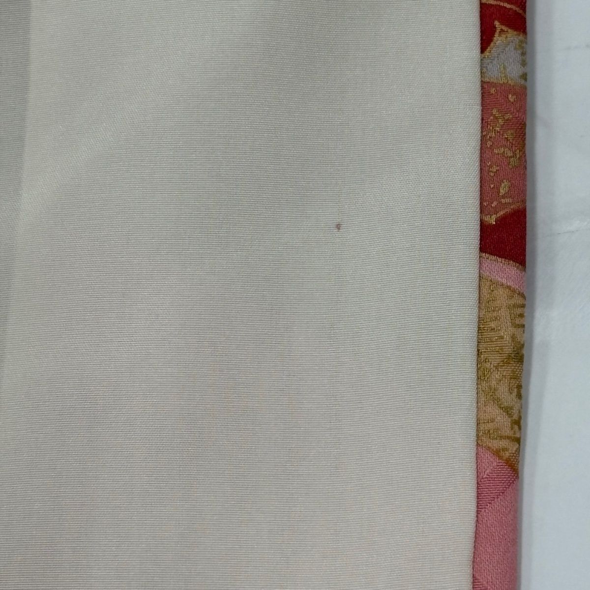  振袖 身丈159.5 cm 裄丈64.5 M 袷 枝梅 流水 金糸 金彩 ピンク 正絹 秀品 振袖 着物