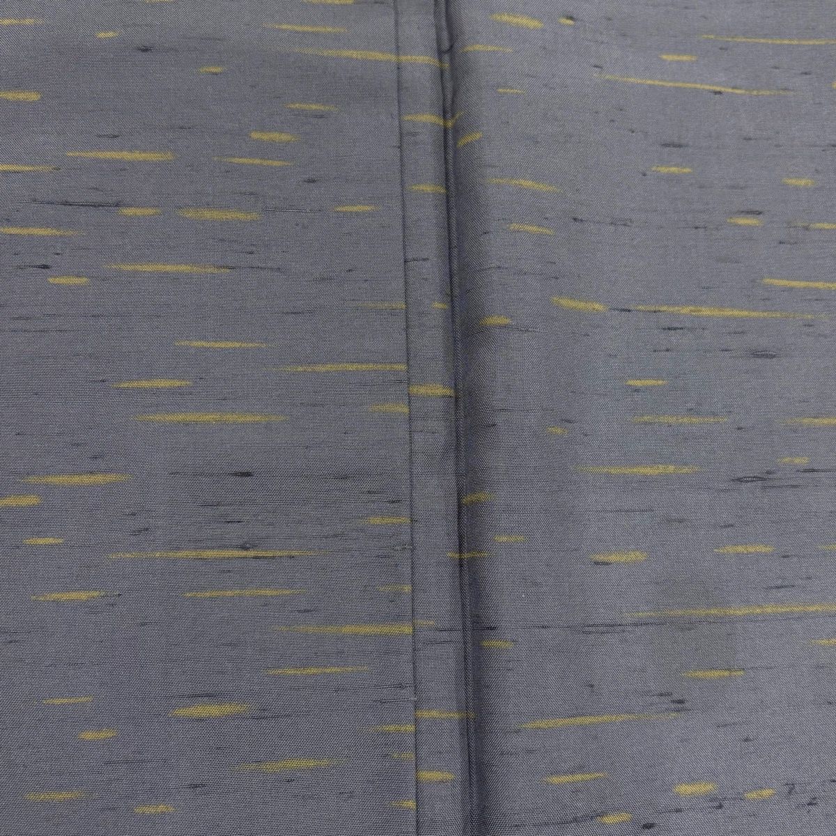  小紋 身丈151 cm 裄丈62 5 S 袷 紬地 霞 青灰色 正絹 小紋 着物