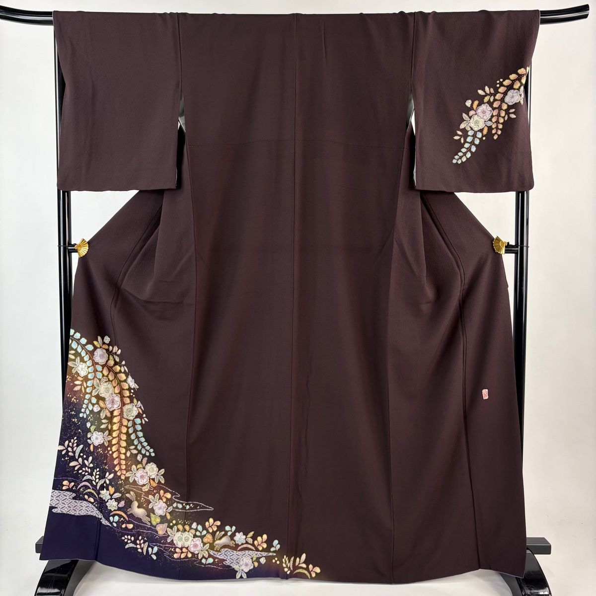 美品】 付下げ 身丈166cm 裄丈68.5cm L 袷 翠山工房 やまと 落款