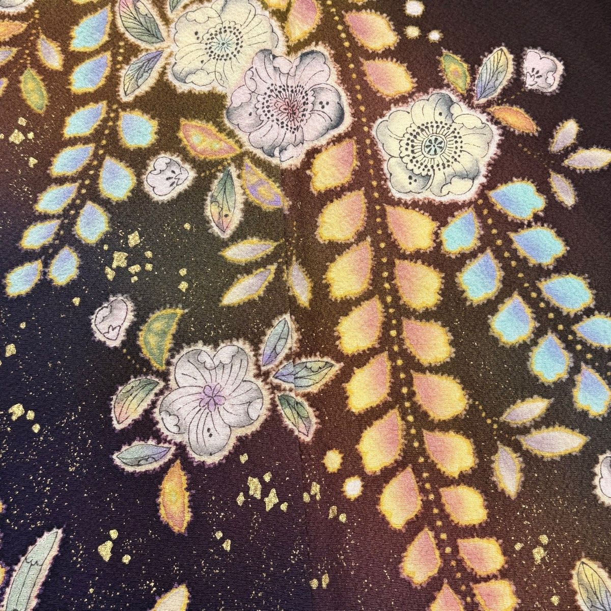 翠山工房■着物辻が花 身丈154cm裄丈66cm　落款入り やまとの名品Pa25 美品】 付下げ 身丈166cm 裄丈68.5cm L 袷 翠山工房 やまと 落款