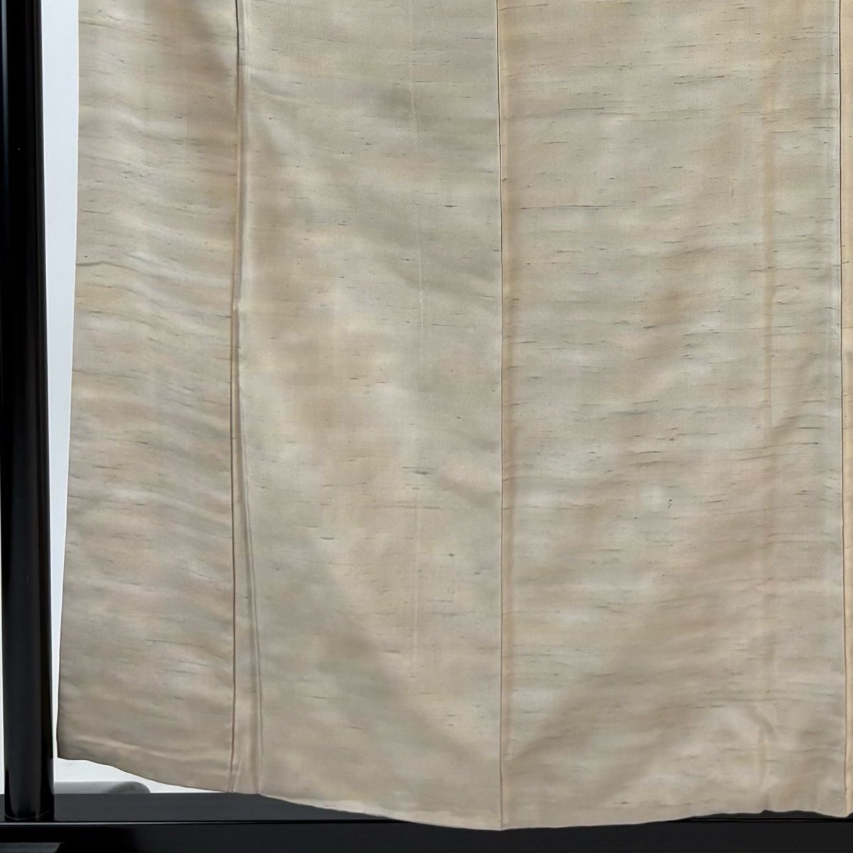 小紋 身丈159.5 cm 裄丈62.5 S 袷 牛首紬地 証紙 霞 薄小豆 正絹