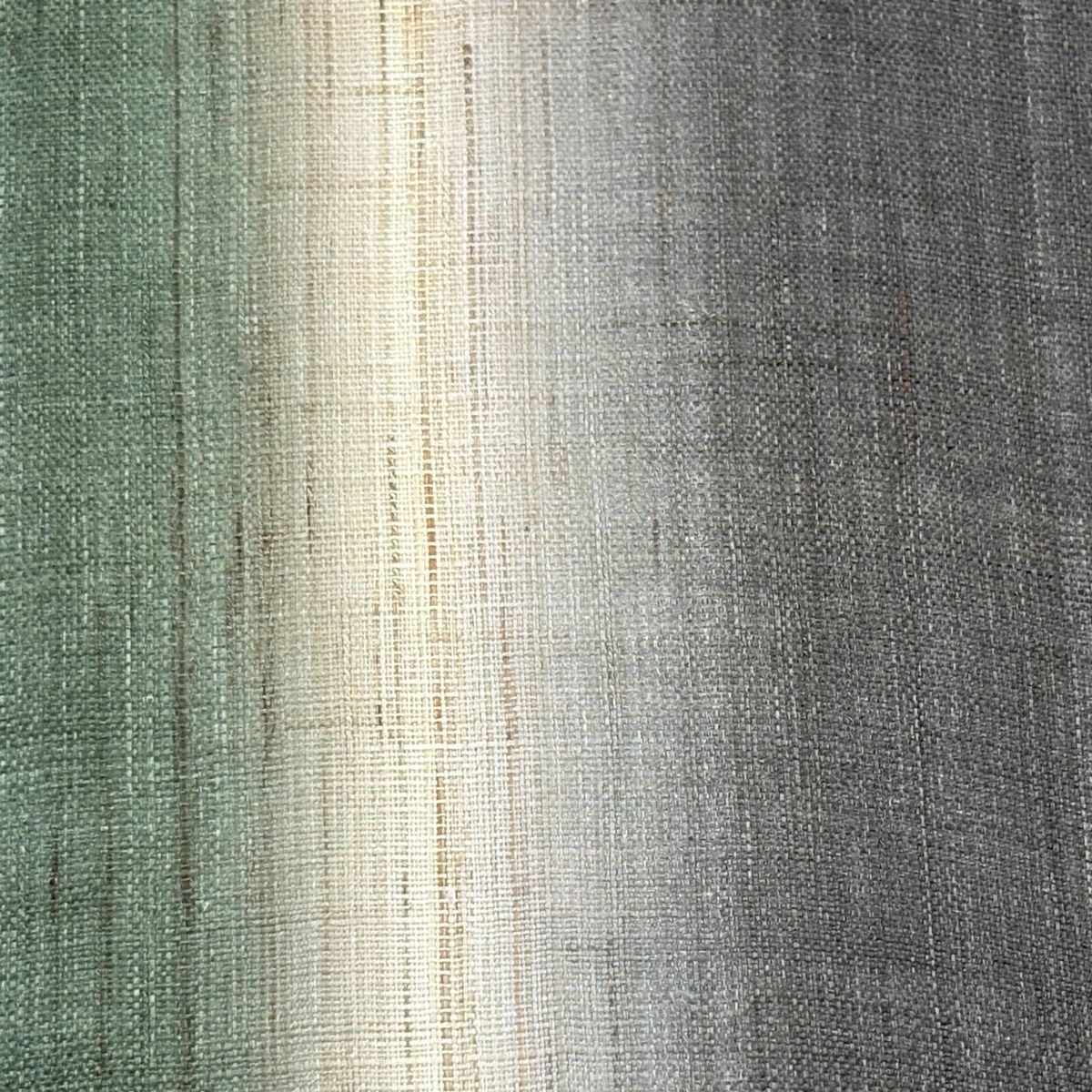 半幅帯 優品 夏帯 縦ぼかし柄 深緑 麻