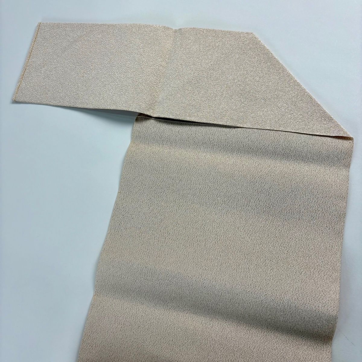  名古屋帯 松葉仕立て 八寸名古屋帯 若松 金銀糸 クリーム 正絹 名古屋帯 帯