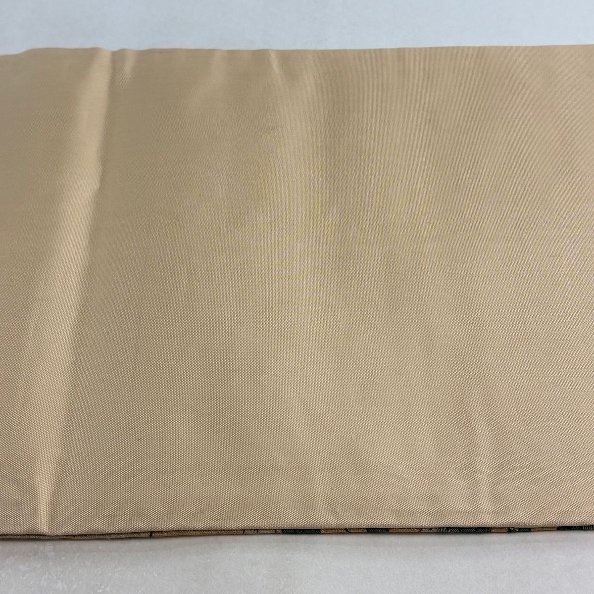  開き名古屋帯 秀品 関西仕立て 草花 華文 金糸 金色 正絹 名古屋帯 帯