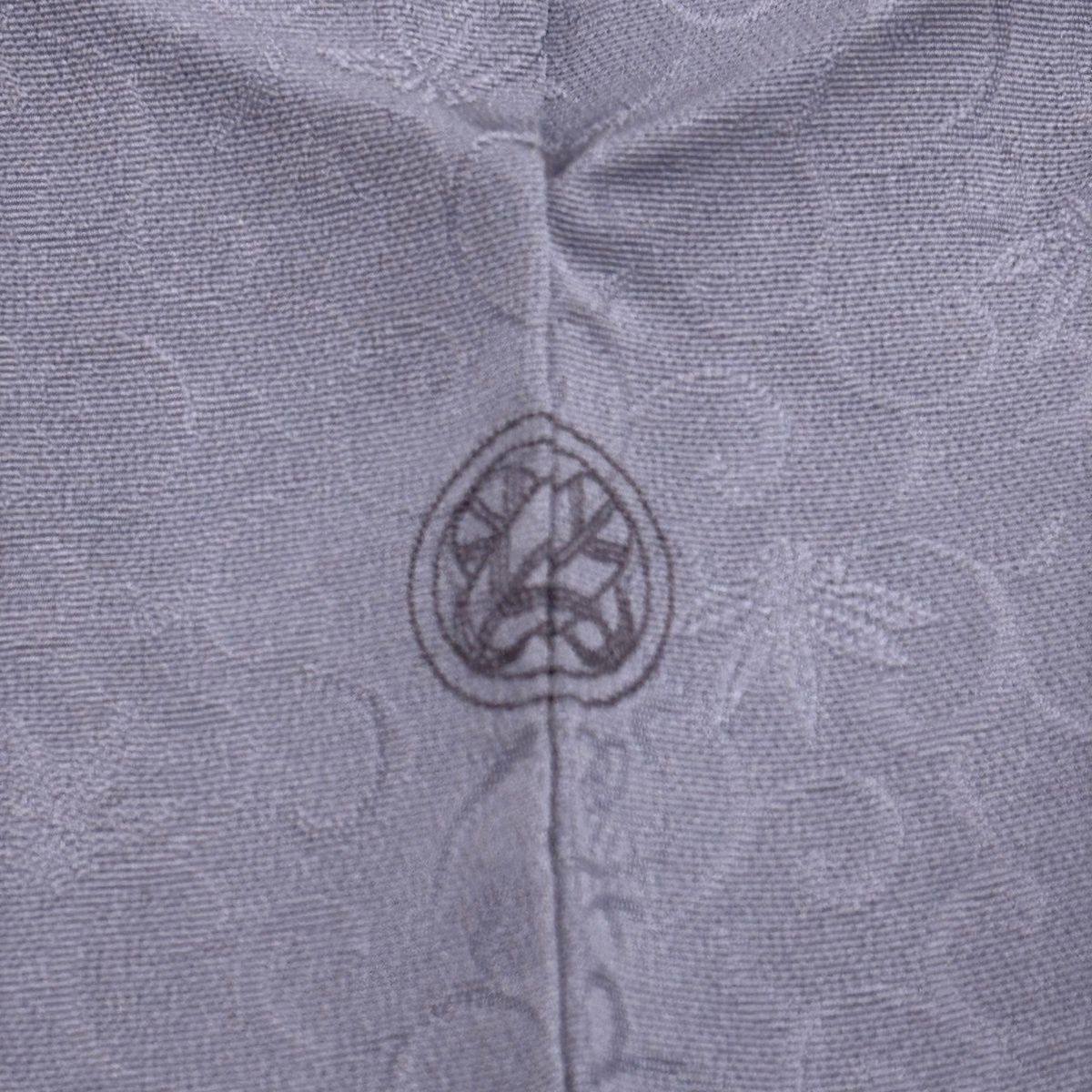 ZY-566 色無地 縮緬 花井幸子 落款 一つ紋 高級 名品 ZY-566 色無地 縮緬 花井幸子 落款 一つ紋 高級 名品