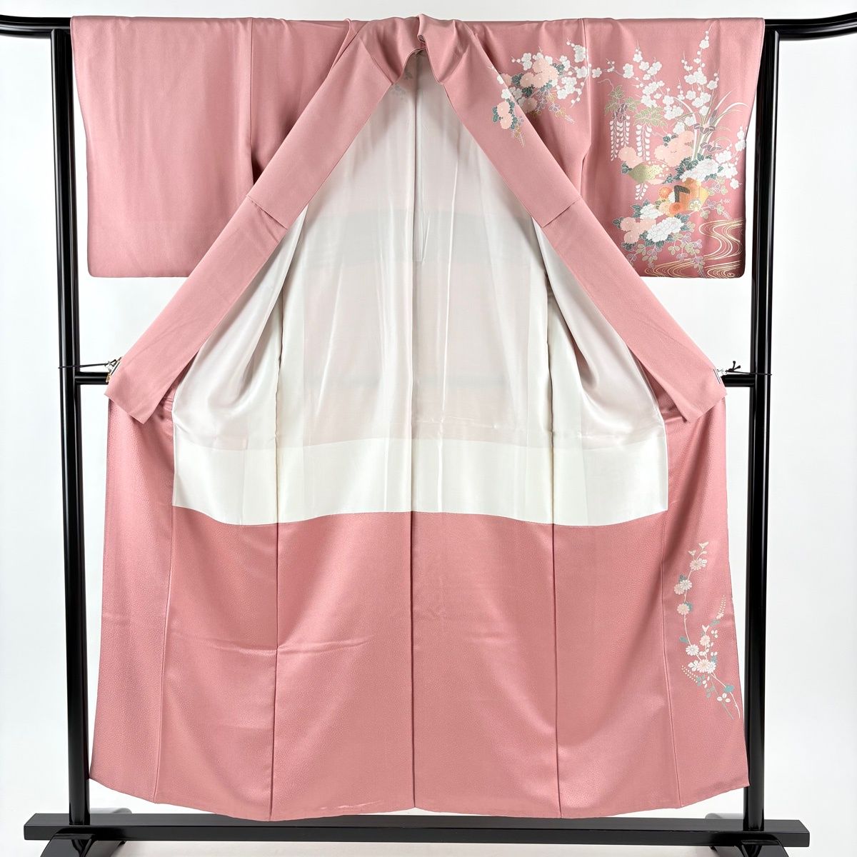 ［3131］訪問着 美品 扇面草花 ぼかし 金彩 六通 正絹 着物 袷 3131］訪問着 美品 扇面草花 ぼかし 金彩 六通 正絹 着物 袷 - メルカリ