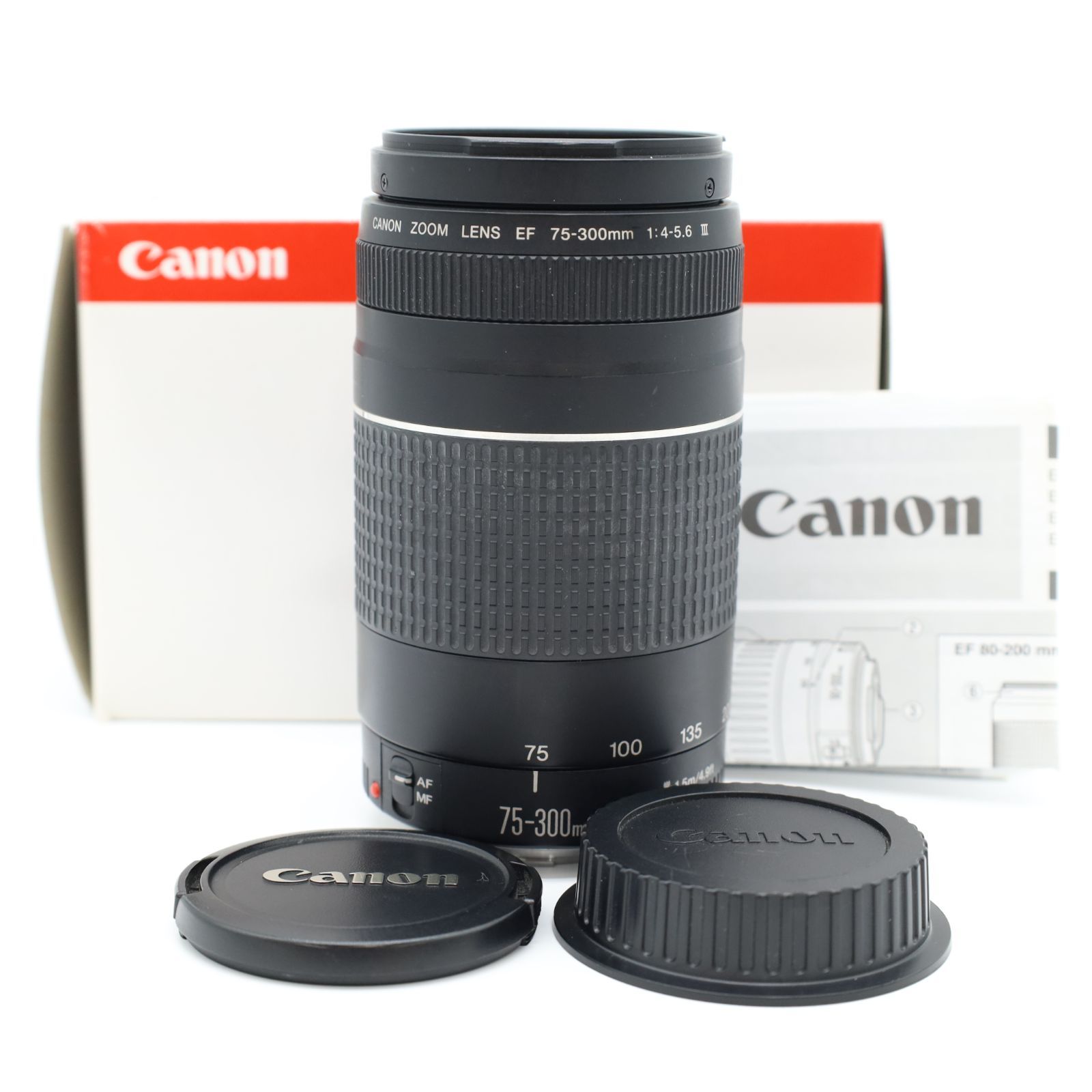 上品 Canon キヤノン EF 75 300 mm F 4 5 6 III 手軽な望遠ズーム 軽量設計 動作快調