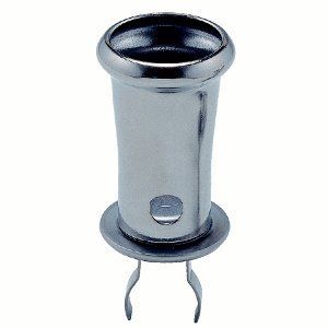 お墓用線香立て ステンレス製 着脱式 台座バネ足 タイプ 小 線香立 S 45バネ足