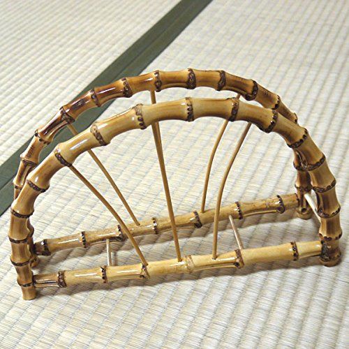 うちわ立 根竹半月型 竹 おしゃれ 団扇立て