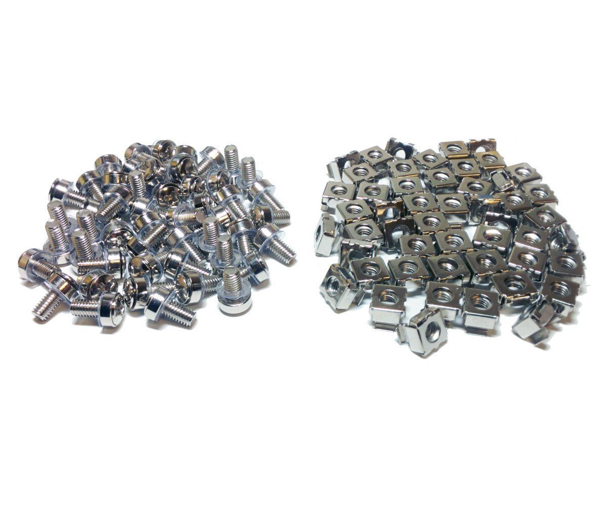 M 6ケージナット ネジセット 合計 入 19インチラックマウント用 MF 6 NN 50