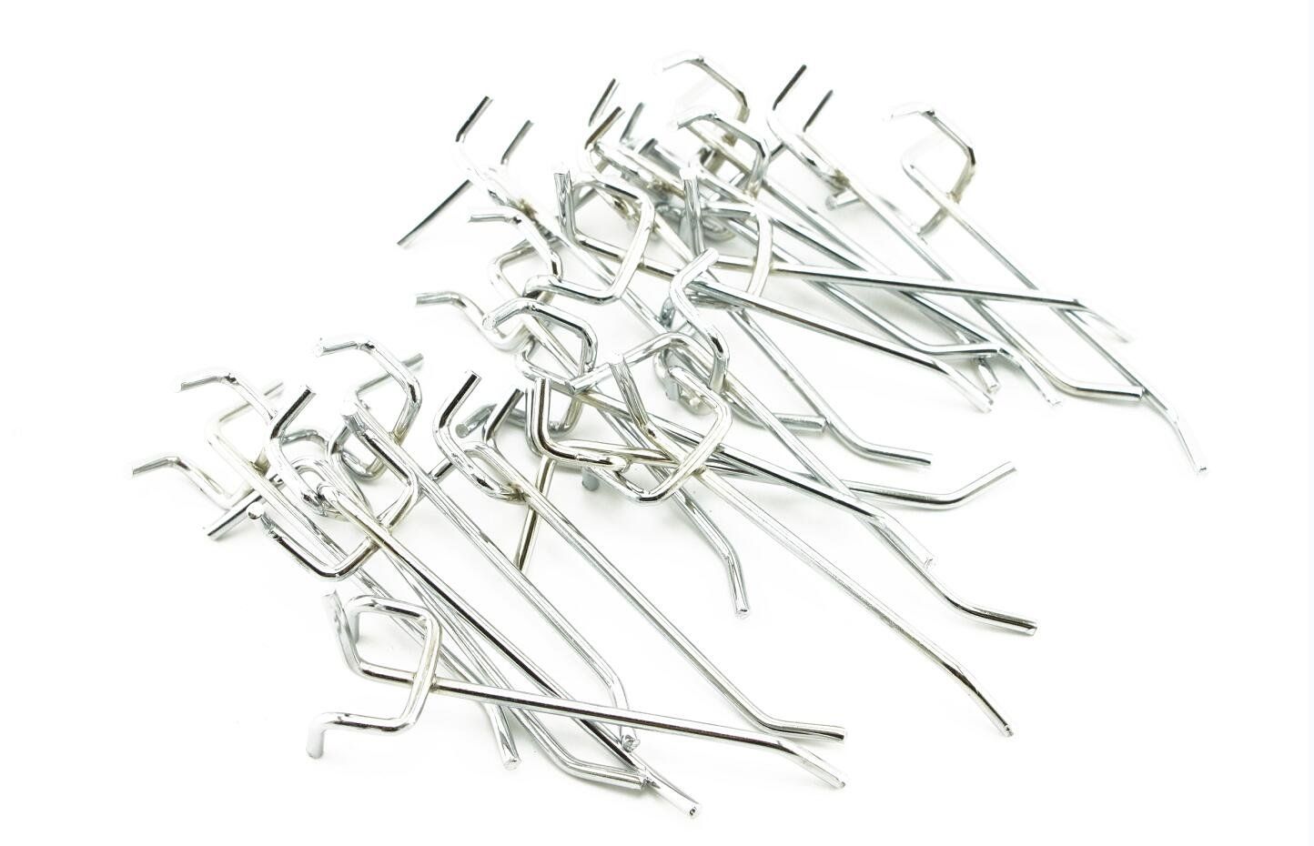 naissant パンチングボード 有孔ボード T型 フック セット メッシュフック 穴 ピッチ25 mm 長さ100