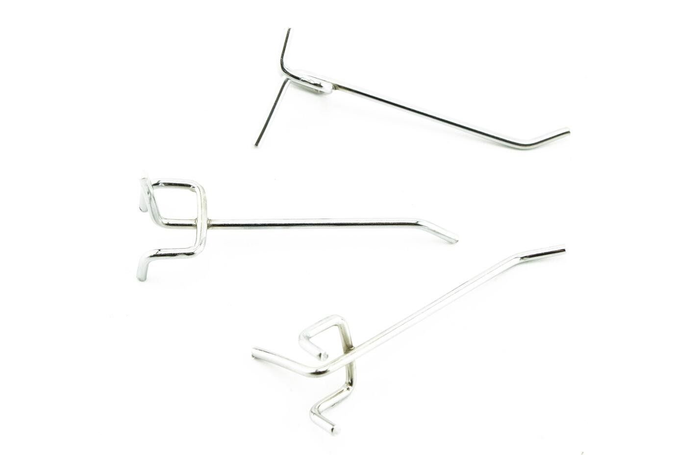 naissant パンチングボード 有孔ボード T型 フック セット メッシュフック 穴 ピッチ25 mm 長さ100