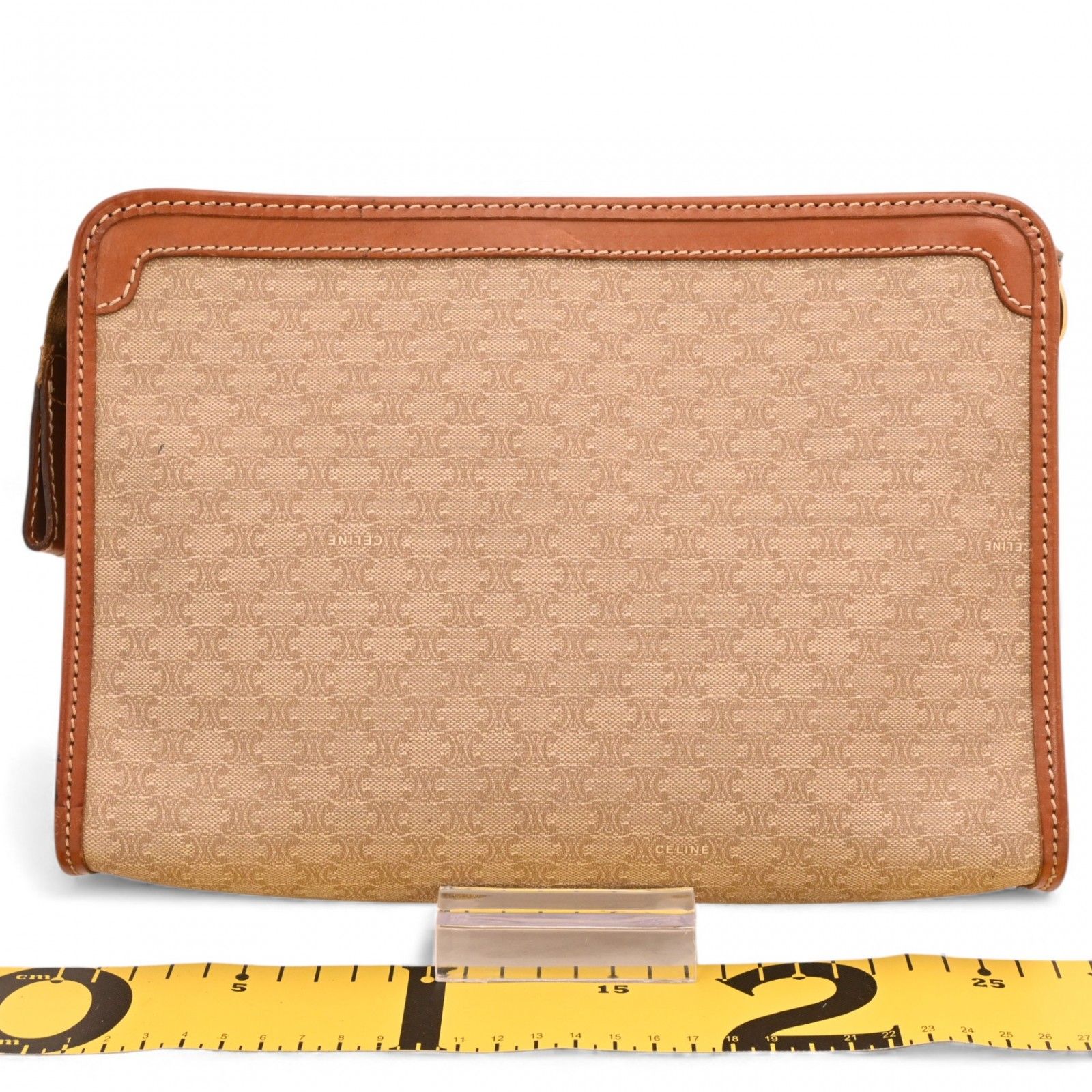 セリーヌ マカダム クラッチバッグ セカンドバッグ Bランク ce 7405 rr