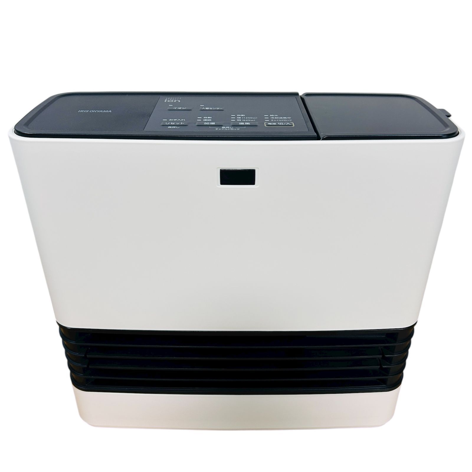 美品】アイリスオーヤマ 加湿機能付き ファンヒーター JKC125D1-W