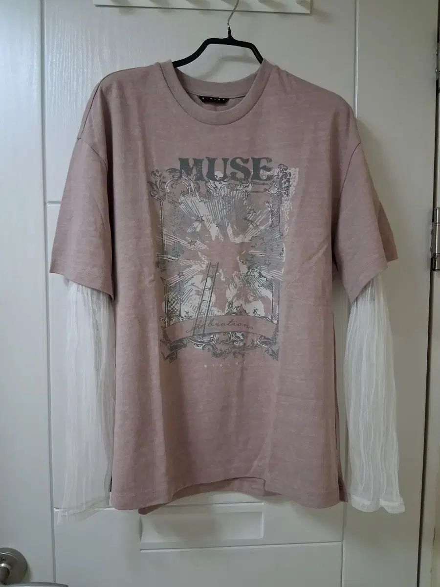 シスレー レイヤード Tシャツ ピンク