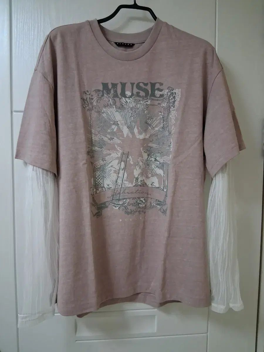 シスレー レイヤード Tシャツ ピンク