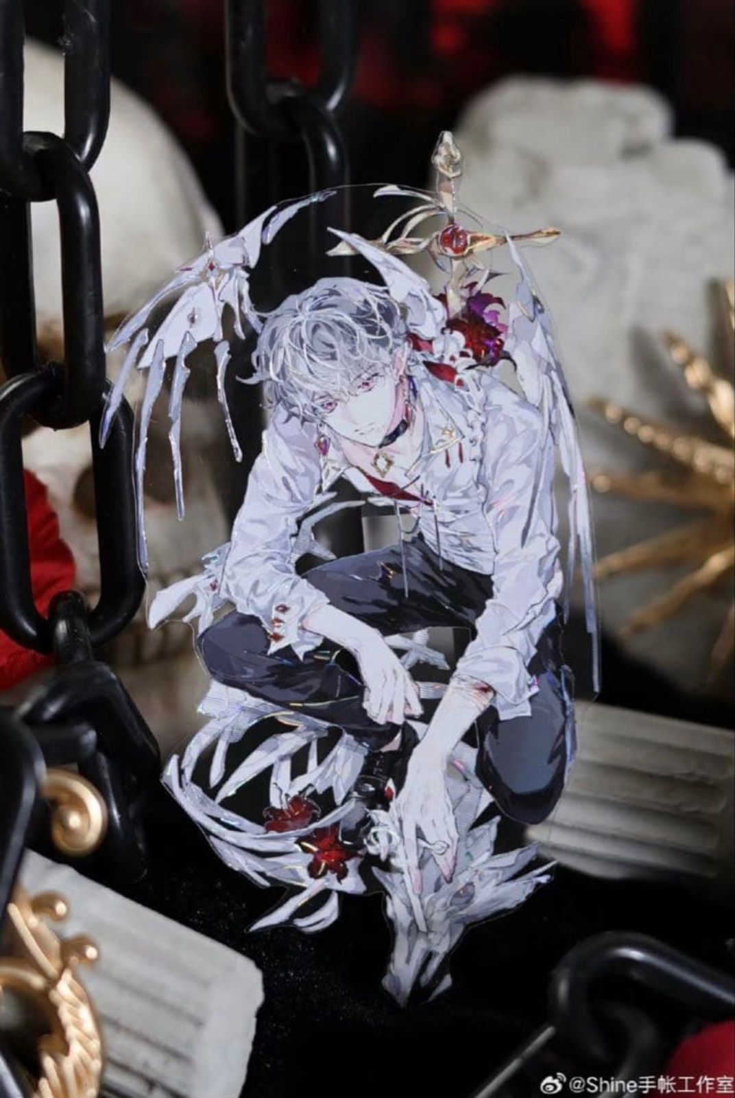 贝壳光 6cm×10m 霜狼步 海外マステ 海外マスキングテープ 人物男性