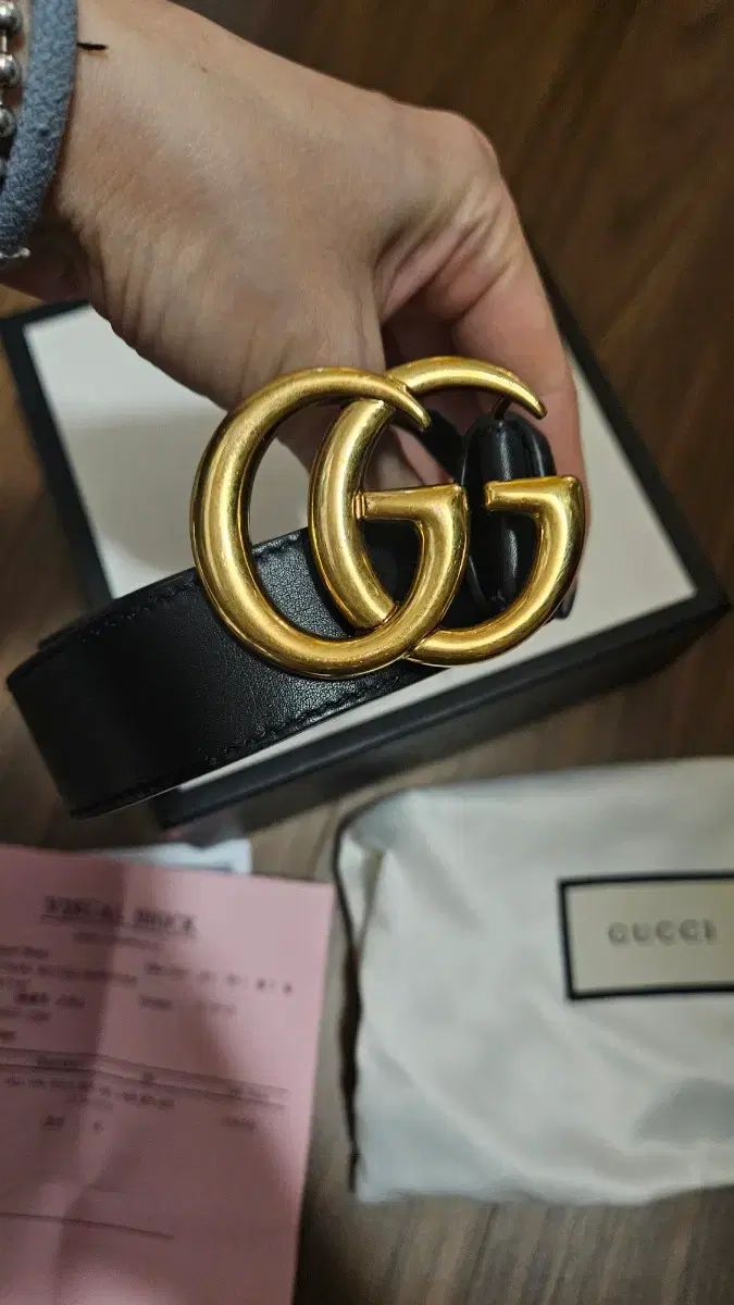 グッチ GGマーモント ベルト 3 cm 85