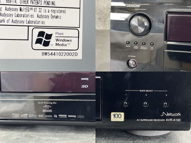 デノン AVアンプ 100周年記念モデル 【中古】動作保証 DENON AVR-A100