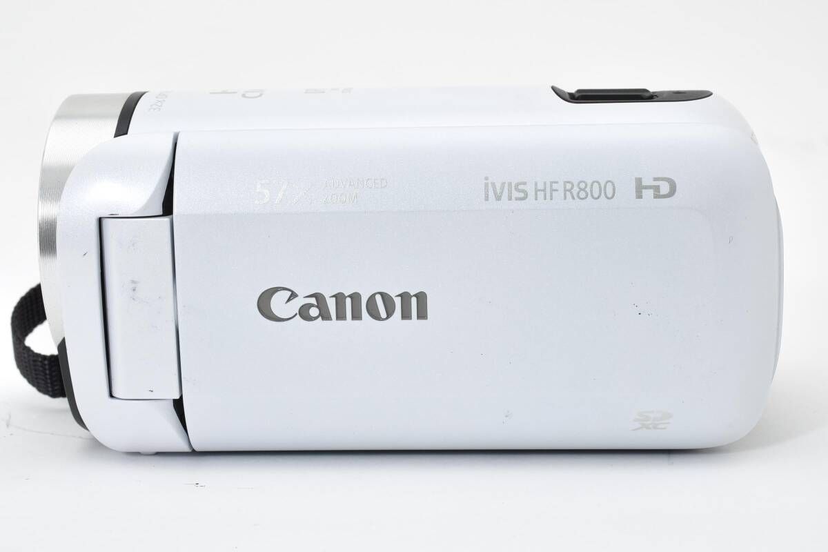 【美品】Canon　iVIS HF R800　ホワイト　SDカード付き ☆極上品☆キヤノン CANON iVIS HF R800 #3895W2119#082 - メルカリ