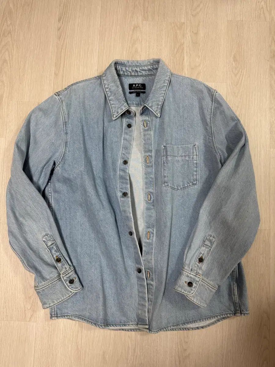 A P C アーペーセー デニムシャツ Lサイズ