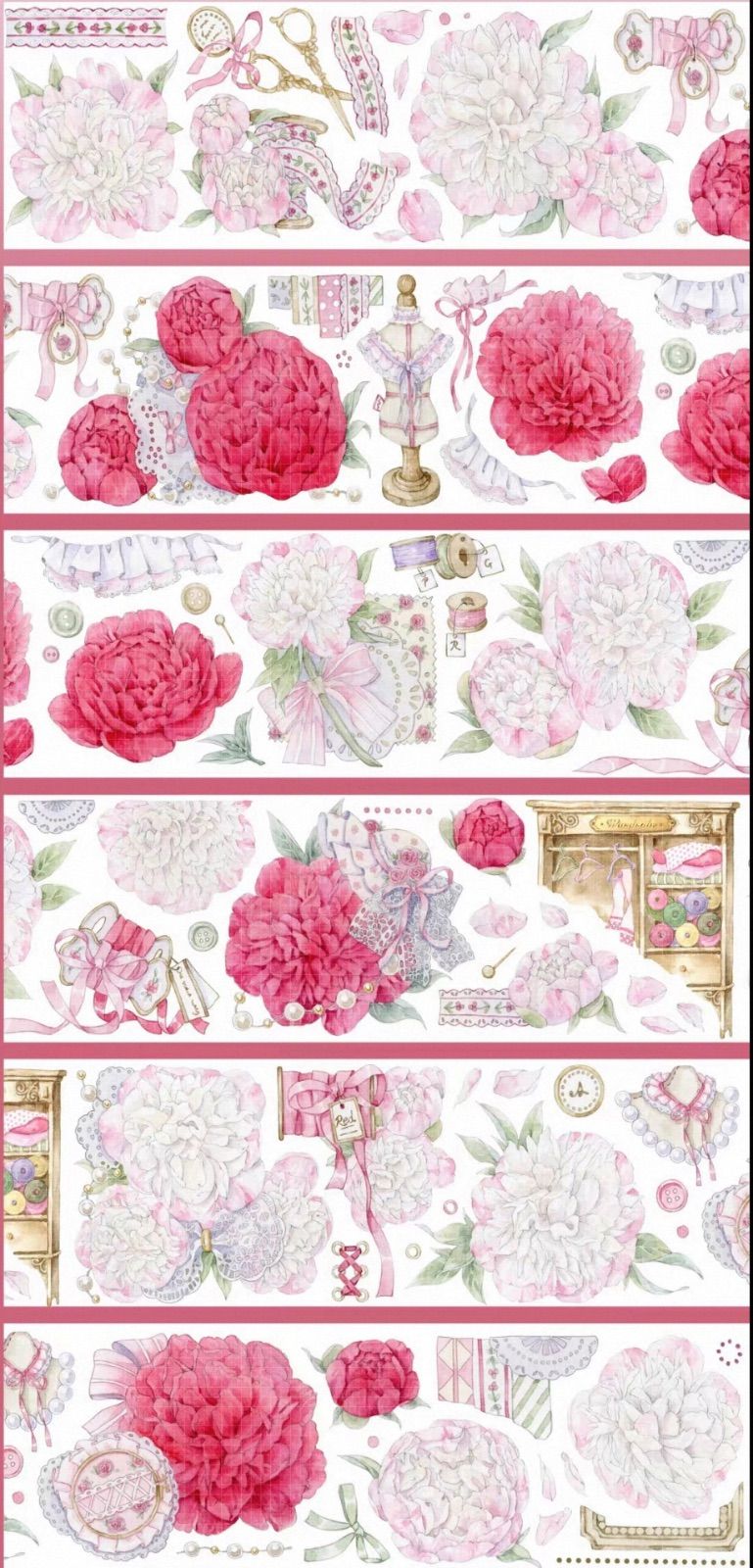 945 贝壳光 6cm×4m 芬芳织语 半端巻き 海外マスキングテープ - メルカリ