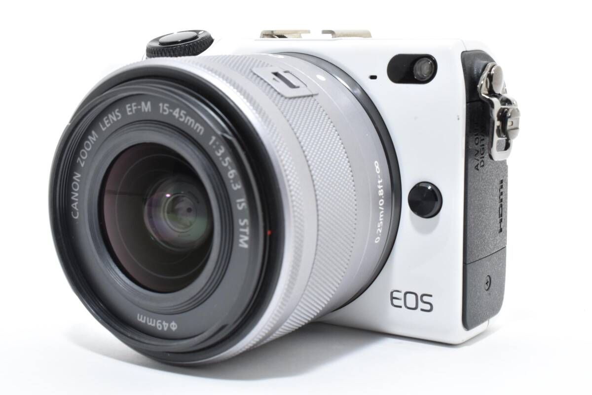 キヤノン Canon EOS M 2 ボディ ホワイト EF 15 45 mm F 3 5 6 IS STM L 24 7060