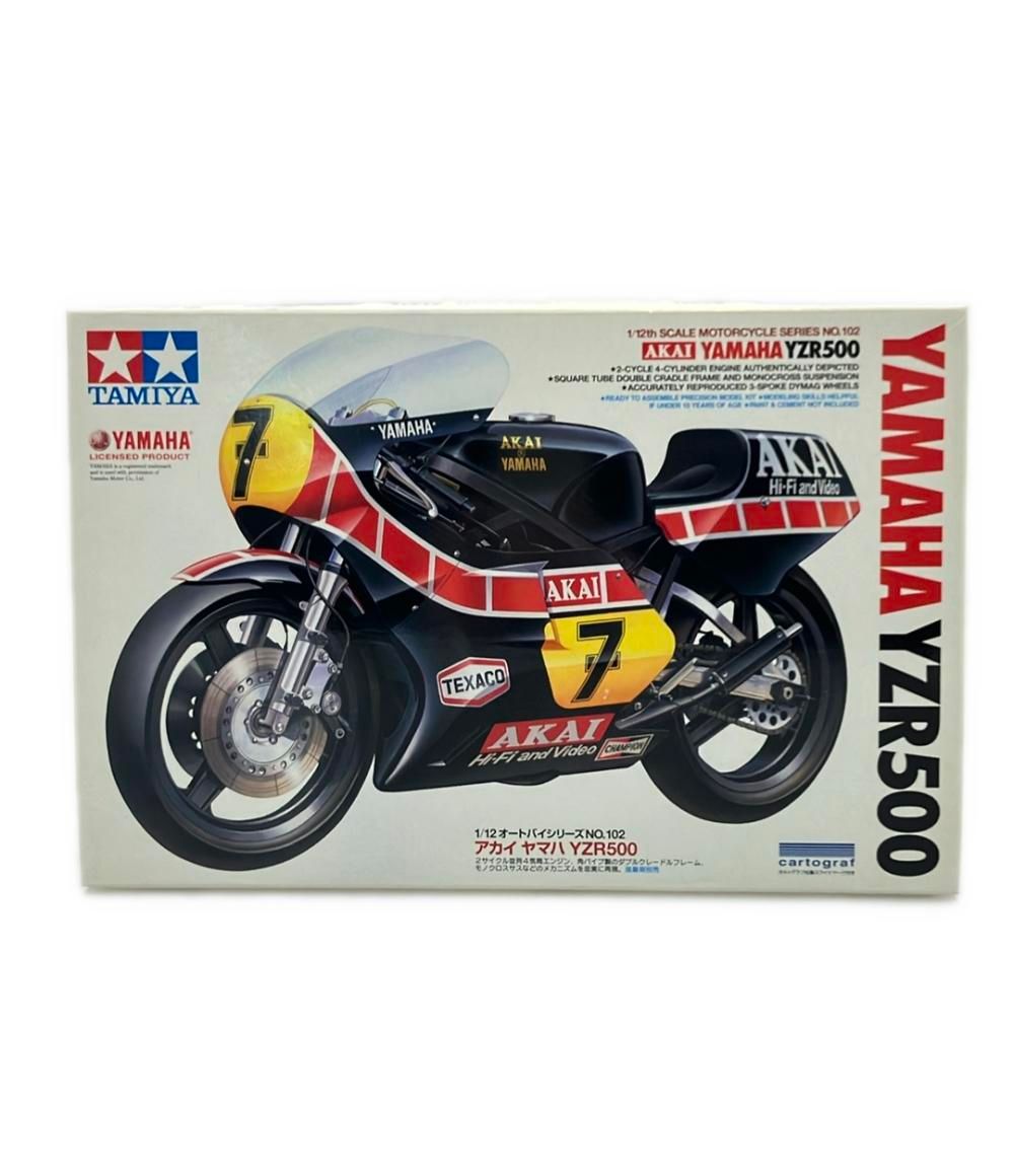 タミヤ アカイ オートバイシリーズNo 102 1 12 ヤマハ YZR 500 プラモデル