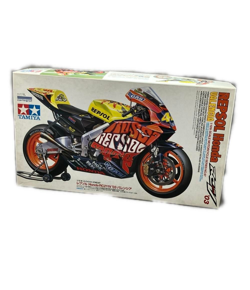 タミヤ 1 12 レプソル Honda RC 211 V 03 バレンシア プラモデル オートバイシリーズ No.97 ITEM 14097